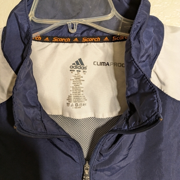 Adidas Navy Blue Irish Jacket Clima Proof Pre-owned Size Xl - Picture 4 of 7
